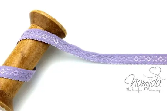 Angebot 1 MTR. ♥ JACQUARD Einfassband – FLIEDER – Schrägband♥