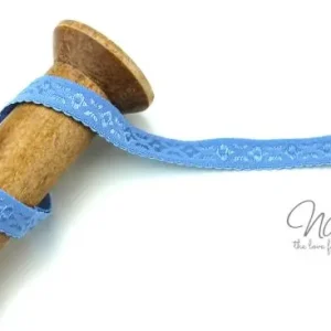 1 MTR. ♥ JACQUARD Einfassband - Hellblau - Schrägband♥ Geprüft