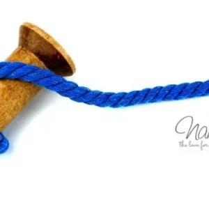 1 MTR. ♥ Gedrehte, weiche Hoodie Kordel - MARINE BLau - 8mm ♥ Kostenfreie Lieferung