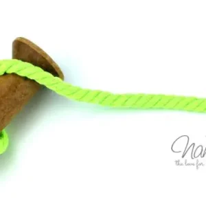 Neu Im Sortiment 1 MTR. ♥ Gedrehte, weiche Hoodie Kordel - NEON GRüN - 8mm ♥