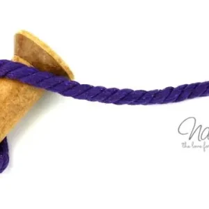 1 MTR. ♥ Gedrehte, weiche Hoodie Kordel - LILA - 8mm ♥ Sichere Zahlung