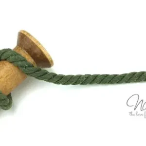 Top-Seller 1 MTR. ♥ Gedrehte, weiche Hoodie Kordel - OLIV - 8mm ♥