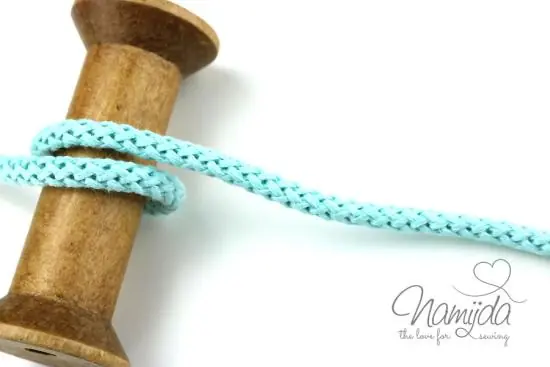 Jetzt Bestellen 1 MTR. ♥ Geflochtene Hoodie Kordel MINT 8mm ♥
