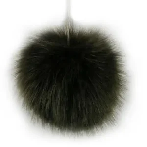 Kostenloser Versand 1 Stück FeLLbommel - Bommel KHaKI - 8cm