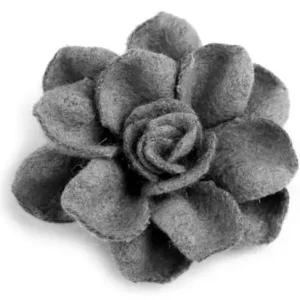Mega-Angebot 1 Stck. ♥ WoLLBLUME GRau - 4cm ♥