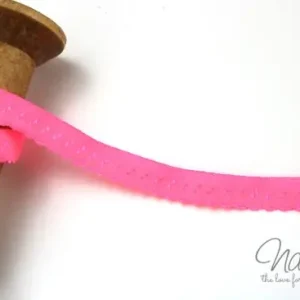 Sonderaktion 1 MTR. ♥ Elastisches Einfassband - Schrägband - NEON PINK ♥