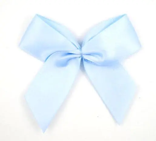 Rabatt 1 Stück – XL SATIN SCHLeife – HeLLBLau – 6,5cm