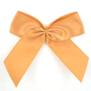 Neue Ware 1 Stück - XL SATIN SCHLeife - ANTIK GoLD - 6,5cm