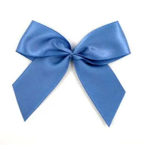 1 Stück – XL SATIN SCHLeife – ANTIK BLau – 6,5cm Sonderangebot