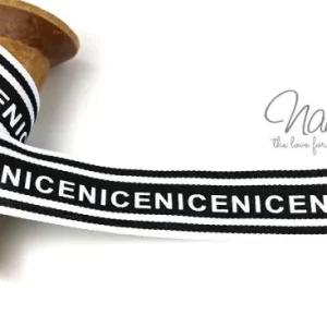 1 MTR. NICE WEBBAND - SCHWARZ - 3cm Günstig