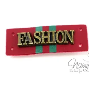 Finale Aktion 1 Stück - AUFNÄHER/ABZEICHEN KUNSTLEDER FASHION - ROT