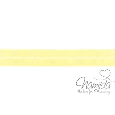 Top-Qualität 1 MTR. ♥ Elastisches Einfassband MATT – GELB – 20mm ♥