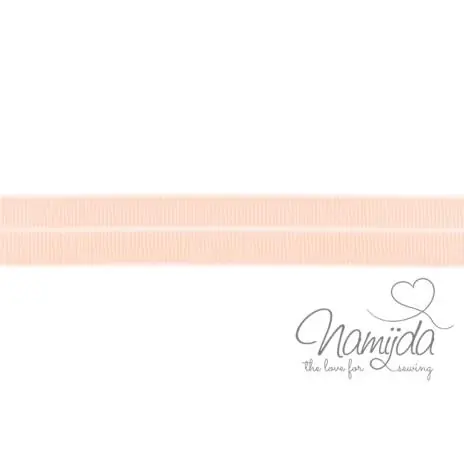 Jetzt Bestellen 1 MTR. ♥ Elastisches Einfassband MATT – APRICOT – 20mm ♥