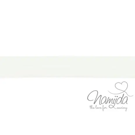 Must-Have 1 MTR. ♥ Elastisches Einfassband MATT – WeiSS – 20mm ♥