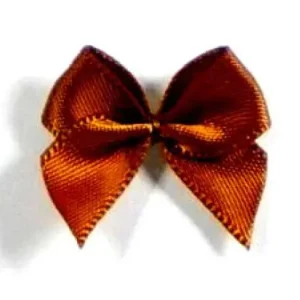 5 ♥ SATIN Schleifchen DuNKELBRAUN ♥ Top-Preis