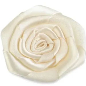 1 Stck. ♥ SATIN RoSE - WeiSS - 5,5cm ♥ Direkt Vom Hersteller
