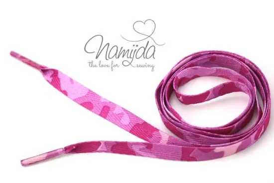 1 STüCK Hoodie Band Flach – CAMOUFLAGE LILA/ROSA – 1cm Großhandel