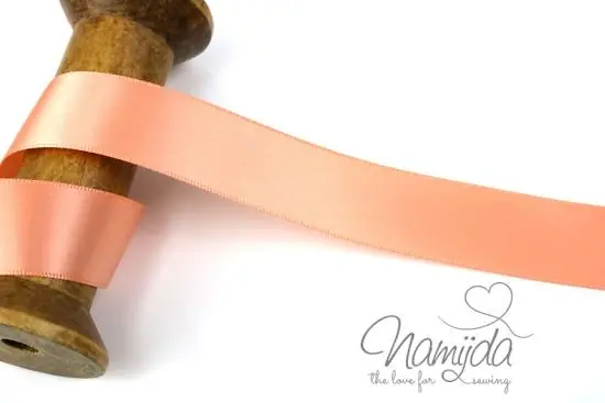 Sonderaktion 1 MTR. SATINBAND PEACH – 22mm