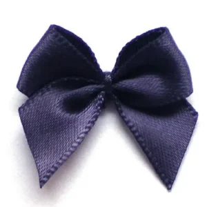 Super-Preis 5 ♥ SATIN Schleifchen DuNKELBLAU ♥