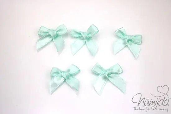 5 ♥ MiNi Schleifchen Mint ♥ Ab Werk