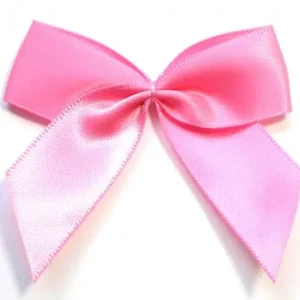 Kracherpreis 1 Stück - XL SATIN SCHLeife - RoSA - 6,5cm