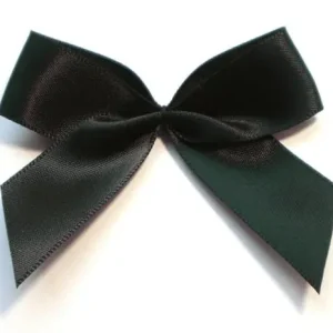 1 Stück - XL SATIN SCHLeife - SCHWARZ - 6,5cm Heute Kaufen