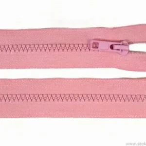 1 Stück Jacken Reißverschluss ROSA - 40cm - teilbar Weltweiter Versand