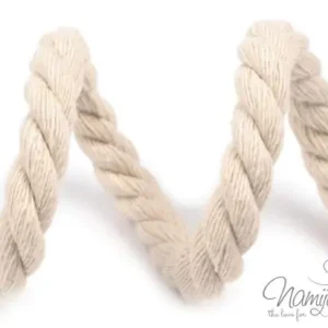 1 MTR. ♥ Gedrehte Hoodie Kordel Natur 10mm ♥ Super-Preis