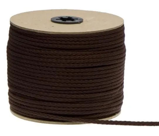 Sale 1 MTR. ♥ Hoodie Kordel BRAUN – 5mm – Baumwolle ♥