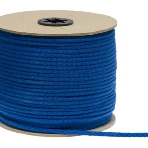 Billig 1 MTR. ♥ Hoodie Kordel BLau - 5mm - Baumwolle ♥