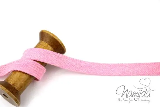 1 MTR. KORDEL Flach – RoSA/WeiSS MELIERT – 2cm Jetzt Zugreifen