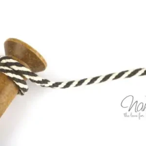 1 MTR. Hoodie Kordel zweifarbig - Braun - 7mm Preisknaller