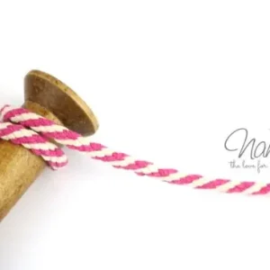 Preisknaller 1 MTR. Hoodie Kordel zweifarbig - PiNK - 7mm