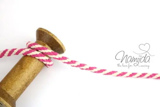 Preisknaller 1 MTR. Hoodie Kordel zweifarbig – PiNK – 7mm