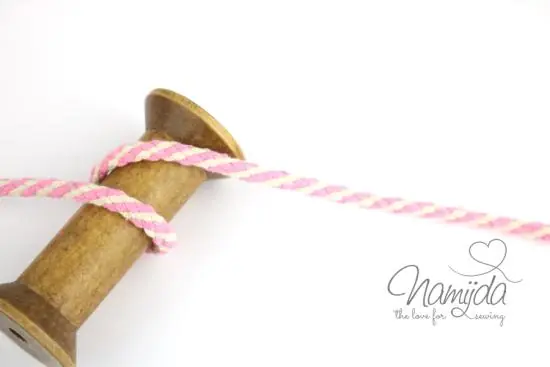 Online Kaufen 1 MTR. Hoodie Kordel zweifarbig – RoSA – 7mm