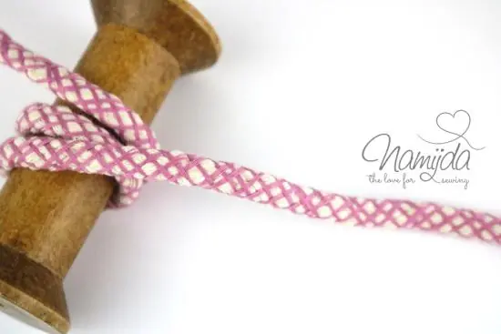 Saisonangebot 1 MTR. NETZ Hoodie Kordel – ALTROSA – 8mm