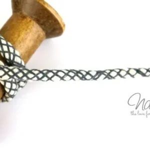 Aktuell 1 MTR. NETZ Hoodie Kordel - GRAU - 8mm