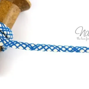 1 MTR. NETZ Hoodie Kordel - BLau - 8mm Sonderangebot