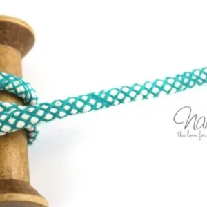 1 MTR. NETZ Hoodie Kordel - PETROL - 8mm Beliebt