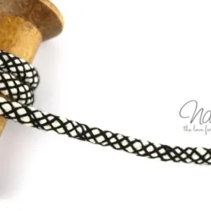 1 MTR. NETZ Hoodie Kordel - SCHWarz - 8mm Direkt Vom Hersteller