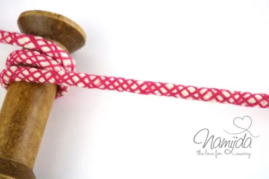 Direktkauf 1 MTR. NETZ Hoodie Kordel – PiNK – 8mm