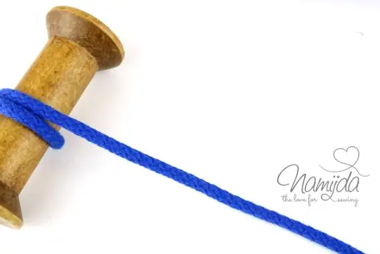 1 MTR. ♥ Hoodie Kordel BLau – 7mm ♥ Finale Aktion