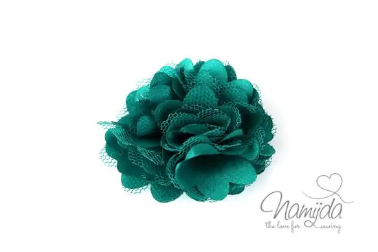 Abverkauf 1 Stück ♥ KLeine SATINBLüTE JADE ♥