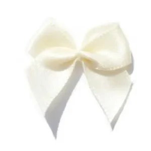 5 ♥ SATIN Schleifchen WeiSS ♥ Mengenrabatt