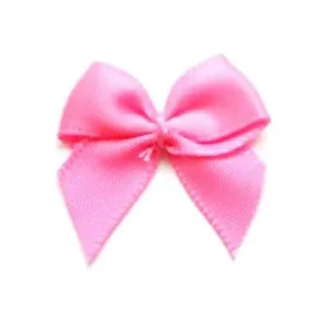 5 ♥ SATIN Schleifchen RoSA ♥ Neu