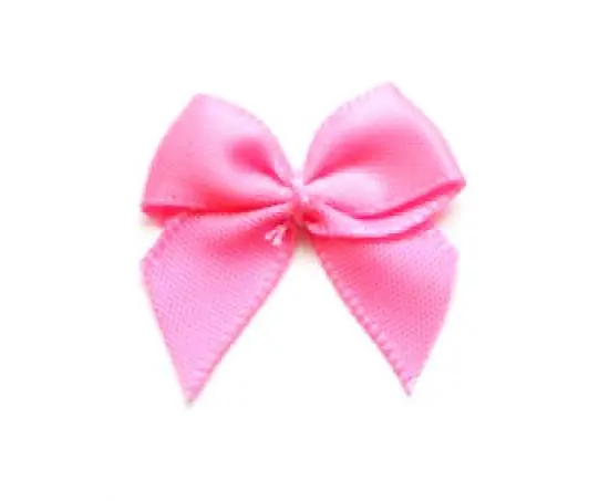 5 ♥ SATIN Schleifchen RoSA ♥ Neu