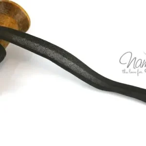 Hochwertig 1 MTR. ♥ BAUMWOLL SCHRÄGBAND DuNKELBRAUN - 20mm ♥