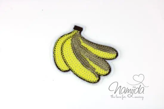 1 Stück ♥ Pailetten PaTCH – Banana ♥ Heißes Angebot