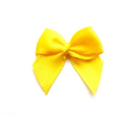 Neuheit 5 ♥ SATIN Schleifchen GELB ♥