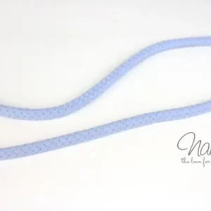 1 MTR. ♥ Geflochtene Hoodie Kordel HeLLBLau 8mm ♥ Zertifiziert